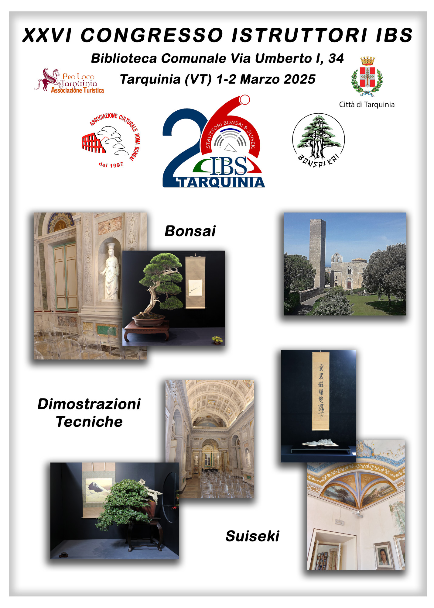 XXVI Congresso IBS 2025 – Istruttori Bonsai e Suiseki, Tarquinia